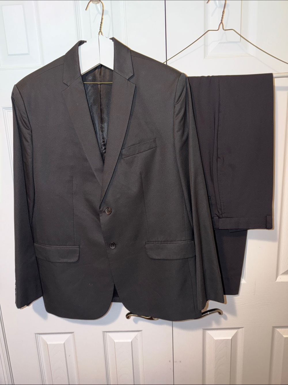 Calvin Klein Men's Black Two-Piece Suit Jacket & Pants